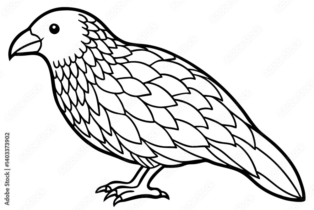 Fototapeta premium Kestrel Abstract Linework