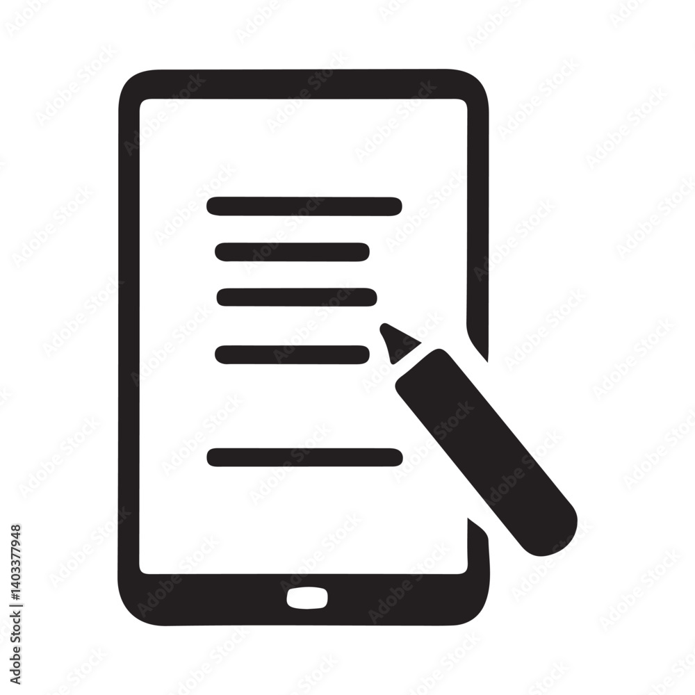 mobile phone and internet office document file icon silhouette vector design illustrations mobile phone and internet office document file icon silhouette vector design illustrations