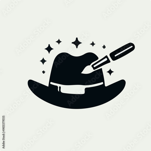 vector illustration of a cowboy hat