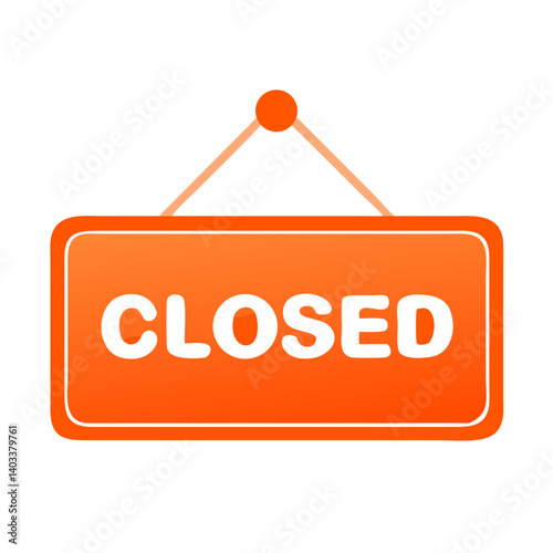 CLOSED sign icon