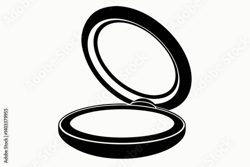 Compact Mirror Silhouette Vector 