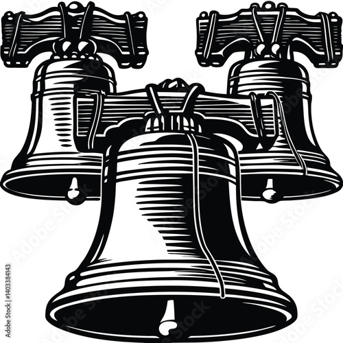 set-of-liberty-bell-silhouette-vector-image (13).eps