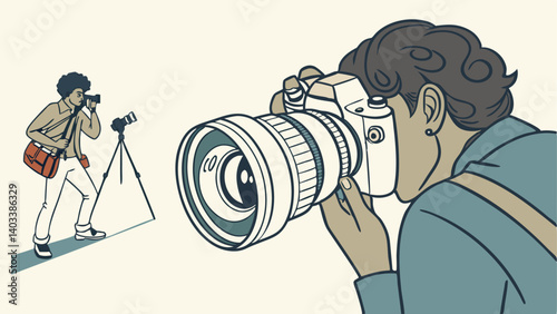 photographer with camera