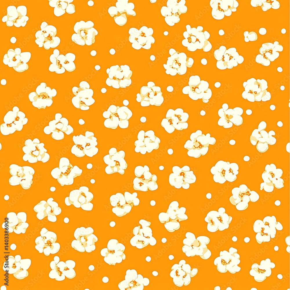 Popcorn Pattern Background Popcorn Pattern Background
