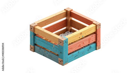 Low Poly Wooden Crate – 3D Low Poly Game Asset	Stylized 3D render of a low poly wooden crate in low poly design. Perfect for mobile games, strategy builders, or stylized RPG environments. Isolated on 