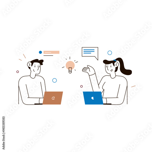 Remote Collaboration Illustration