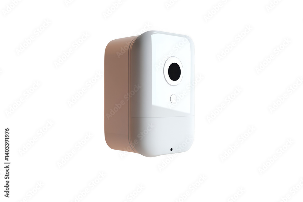White dispenser unit product shot on a transparent background White dispenser unit product shot on a transparent background
