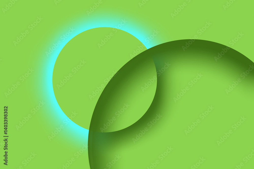 Green abstract background with glowing circles and blue gradient. Green abstract background with glowing circles and blue gradient.