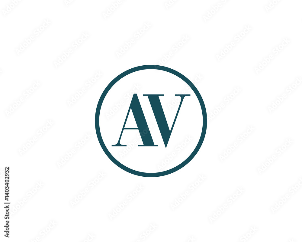 AV logo design vector template. AV AV logo design vector template. AV