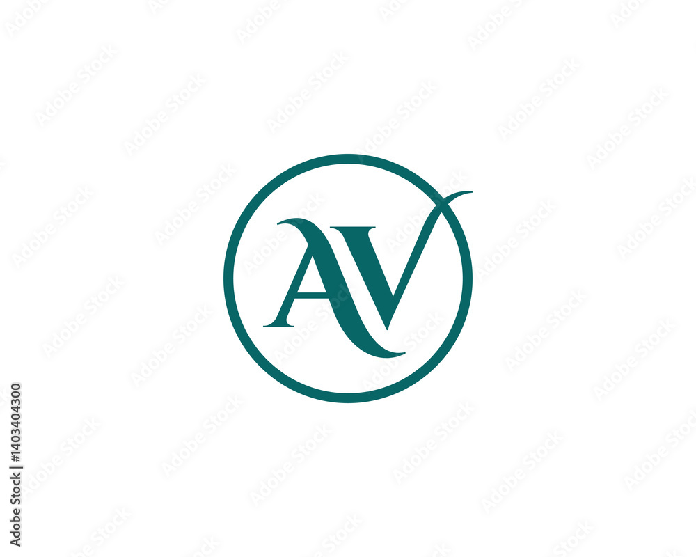 AV logo design vector template. AV AV logo design vector template. AV