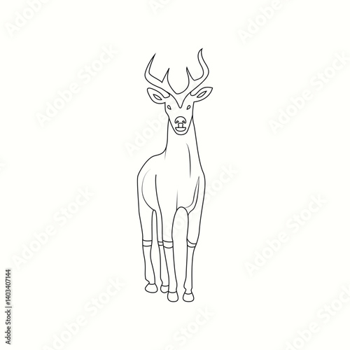 deer silhouette vector