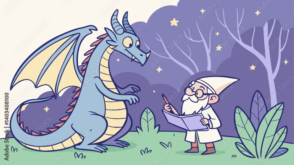 Obraz premium cartoon illustration of a dinosaur