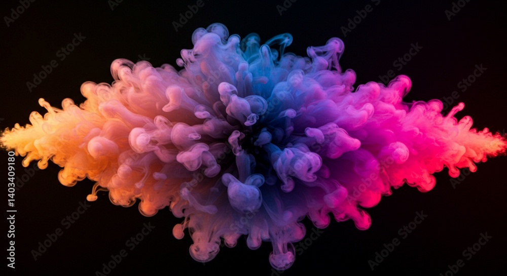 Fototapeta premium colorful smoke burst abstract background design