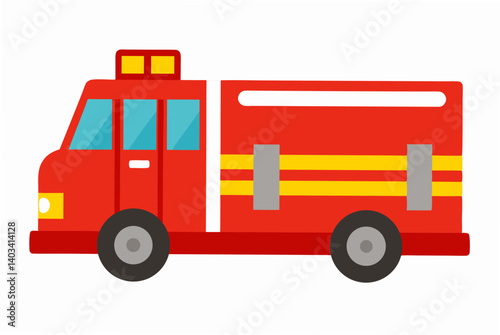 red fire truck