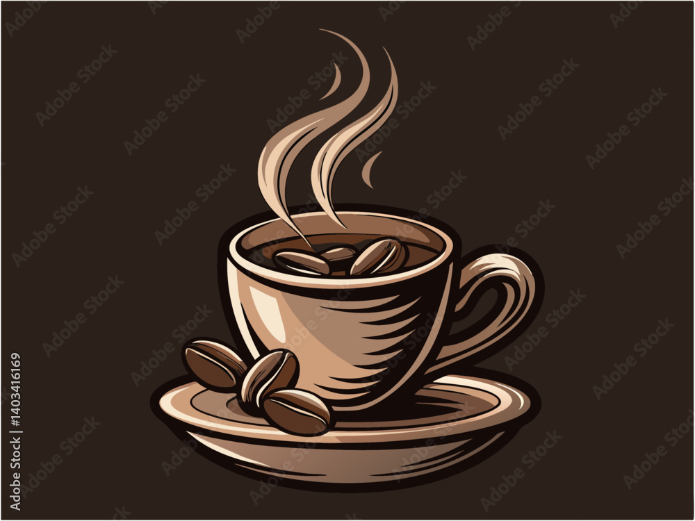 Obraz premium espresso coffee with cup