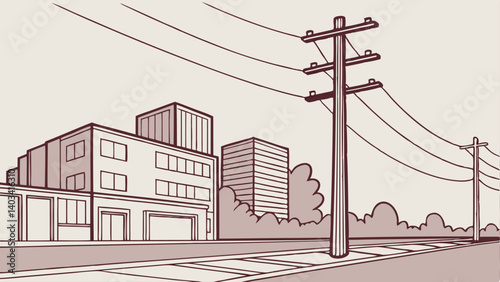 street in the city
