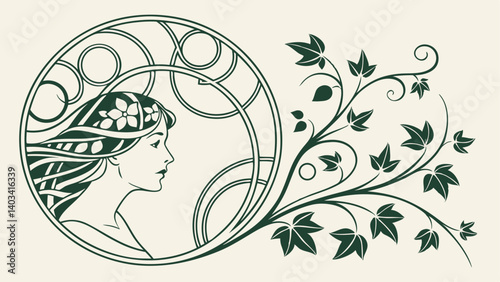 girl with flowers