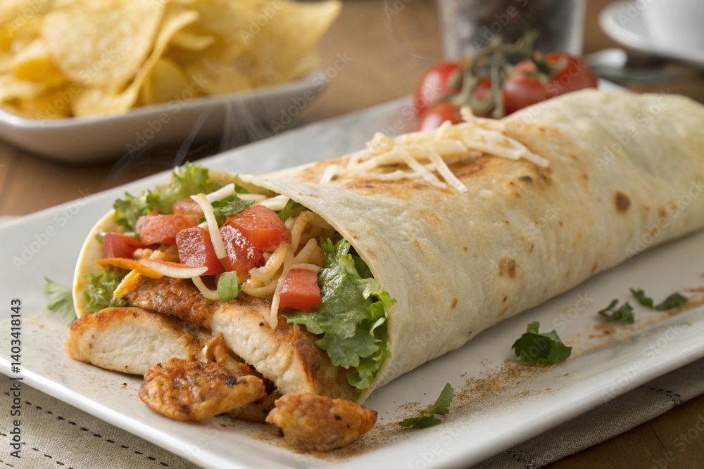 Fast chicken burrito Fast chicken burrito