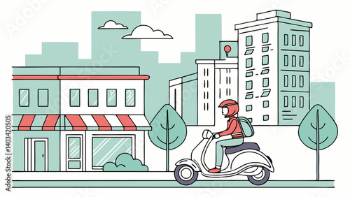 city street scene