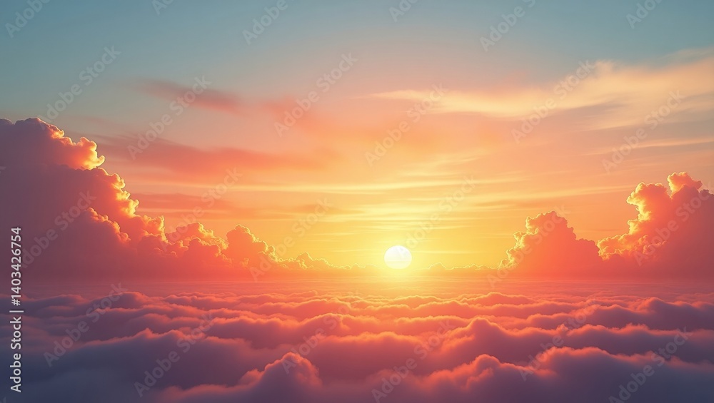 Stunning Sunrise/Sunset Above the Clouds Stunning Sunrise/Sunset Above the Clouds
