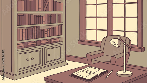 antique furniture in a room