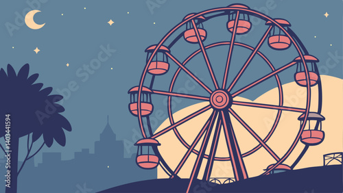 ferris wheel at night