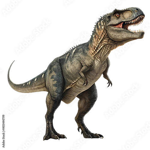 Isolated Tyrannosaurus Rex – 3D Dinosaur Icon Isolated on Transparent Background