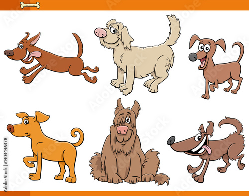 funny cartoon dogs animal characters collection