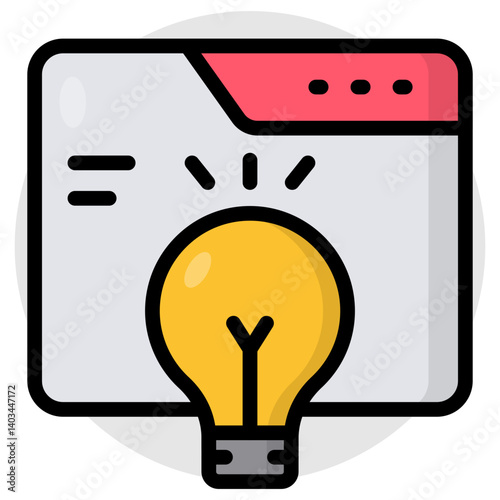 Modern design icon of online idea