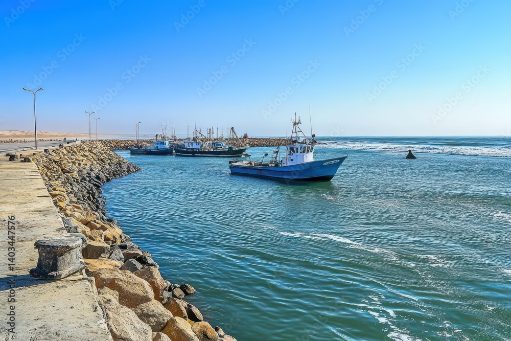 Scenic Beauty of Swakopmund: A Coastal Haven in Namibia with Breathtaking Harbor and Bay Views Scenic Beauty of Swakopmund: A Coastal Haven in Namibia with Breathtaking Harbor and Bay Views