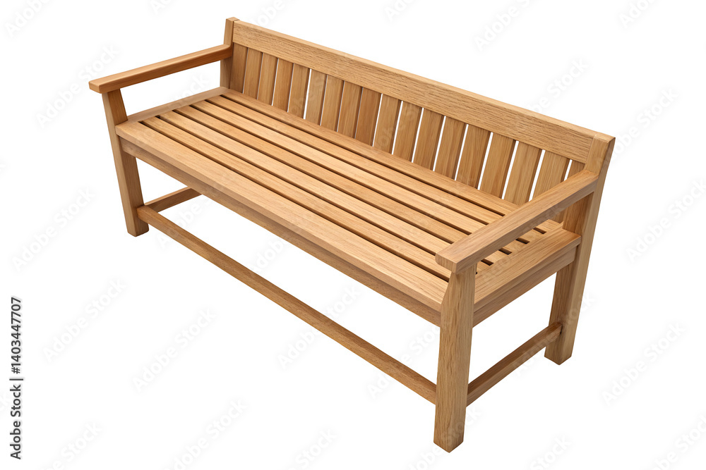 Solid Wooden Bench for Patio or Garden Seating and Relaxation. Solid Wooden Bench for Patio or Garden Seating and Relaxation.