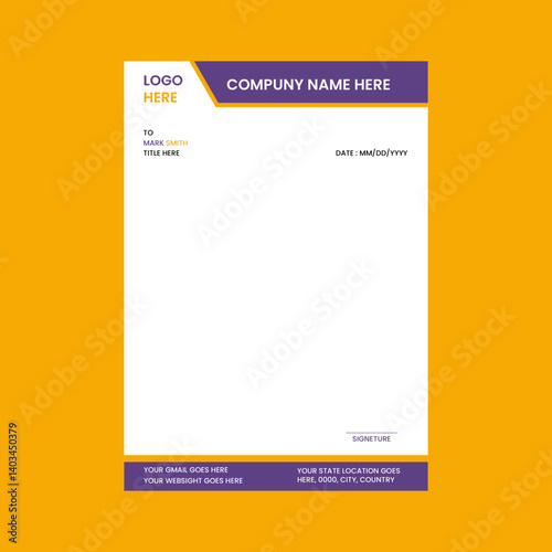Simple Letterhead Design..