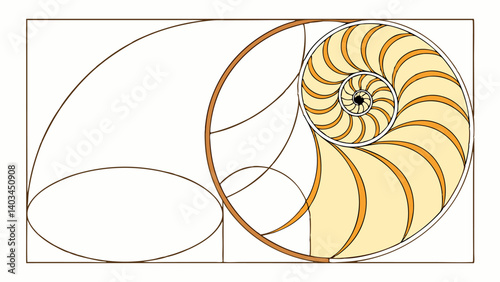 snail shell vector illustration