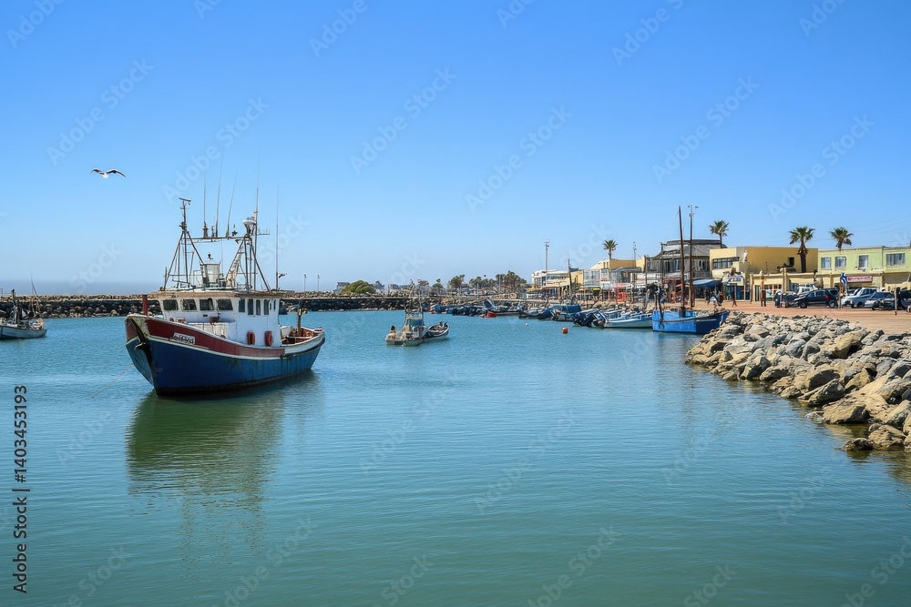 Scenic Views of Swakopmund: A Coastal Haven in Namibia's Nature and Harbor Scenic Views of Swakopmund: A Coastal Haven in Namibia's Nature and Harbor