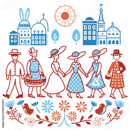 "Easter Joy: Springtime Celebrations, Faith, and Family Moments"
