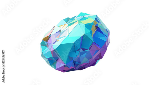 Low Poly Crystal Rock – 3D Low Poly Game Asset	Stylized 3D render of a low poly crystal rock in low poly design. Perfect for mobile games, fantasy mining zones, or RPG environments. Isolated on white