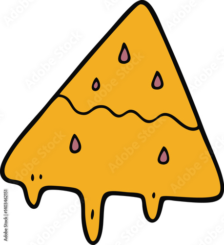 dripping from the nachos supreme vector art