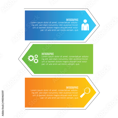 Infographic 4 step designed chart list presentation business template