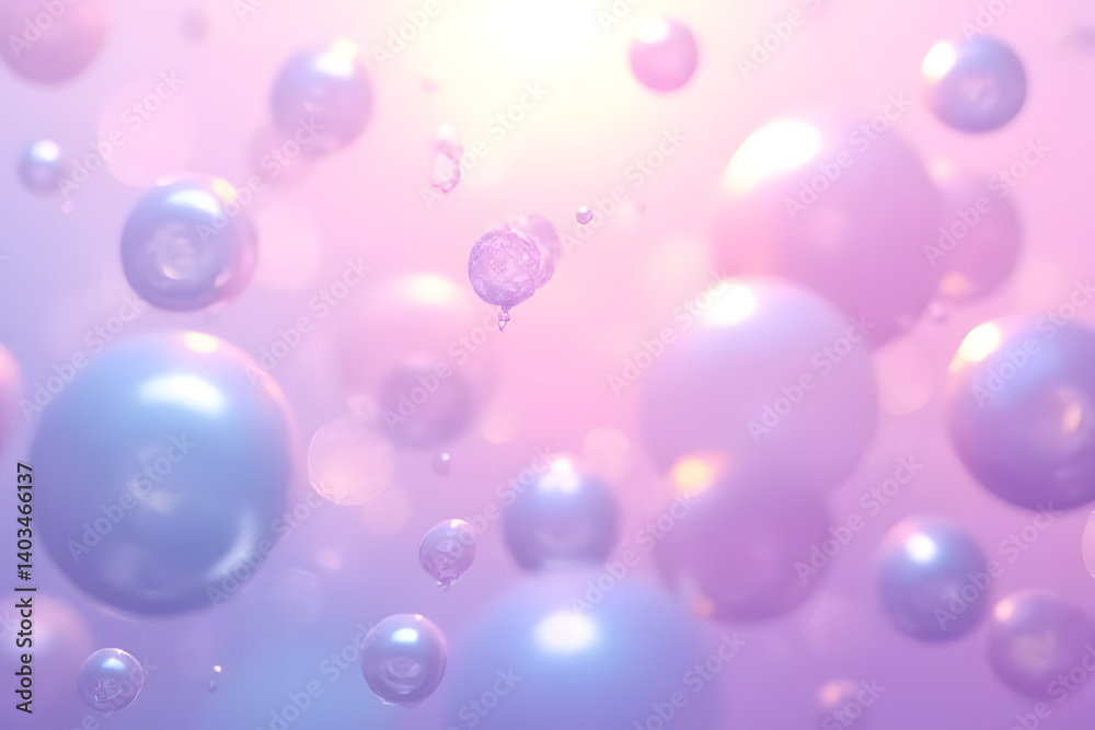 Abstract bubbles floating ethereal space digital art purple atmosphere soft focus surreal concept Abstract bubbles floating ethereal space digital art purple atmosphere soft focus surreal concept
