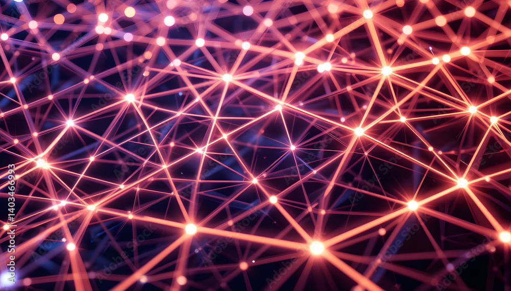 Abstract network dynamics digital space visual representation virtual environment close-up connectivity concept Abstract network dynamics digital space visual representation virtual environment close-up connectivity concept