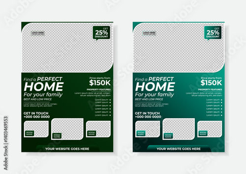 Real estate flyer design template, Real Estate Home Sale Flyer, creative home for sale flyer, color a4 print ready flyer