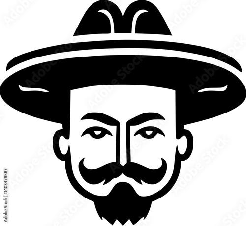 Mexican - High Quality Vector Logo - Vector illustration ideal for T-shirt graphic