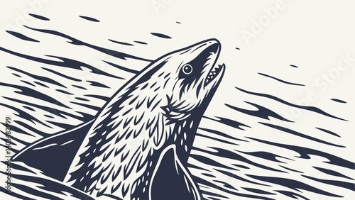 sea lion vector illustration