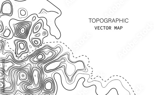 Topographic map background