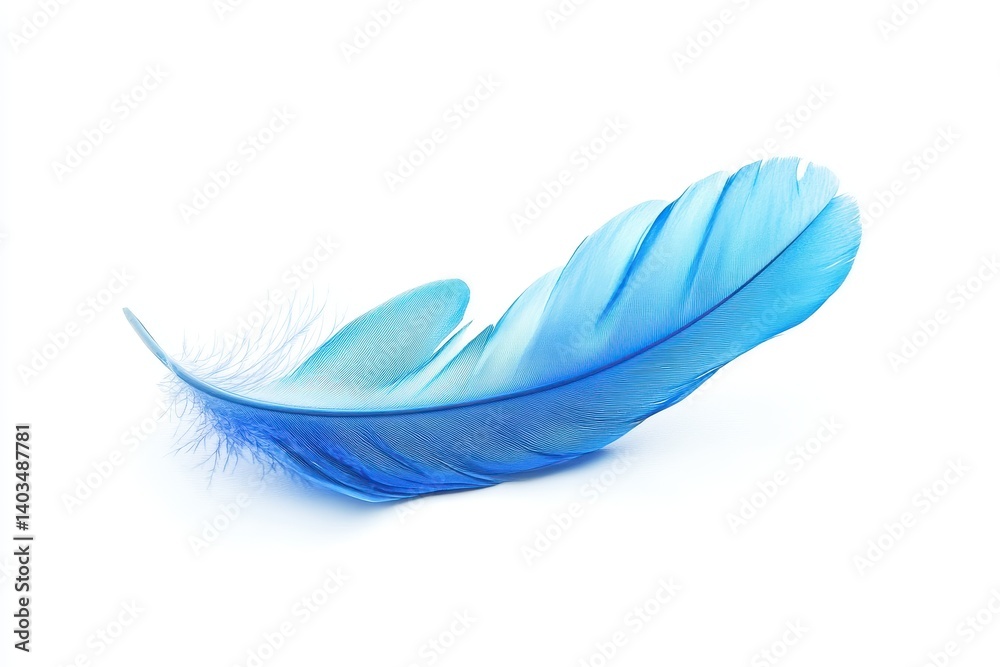 Obraz premium Light Blue Feather