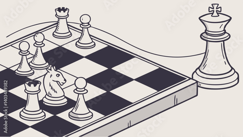 chess pieces on a chessboard
