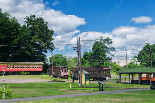 old weathered railroad cars