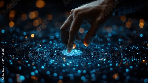 hand of a man with a computer