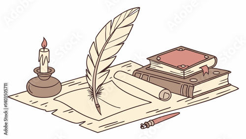 quill and inkwell