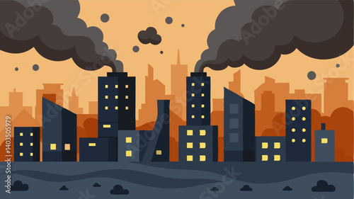 Soot and grime cover the buildings and streets leaving a layer of filth that seems impossible to wash away.